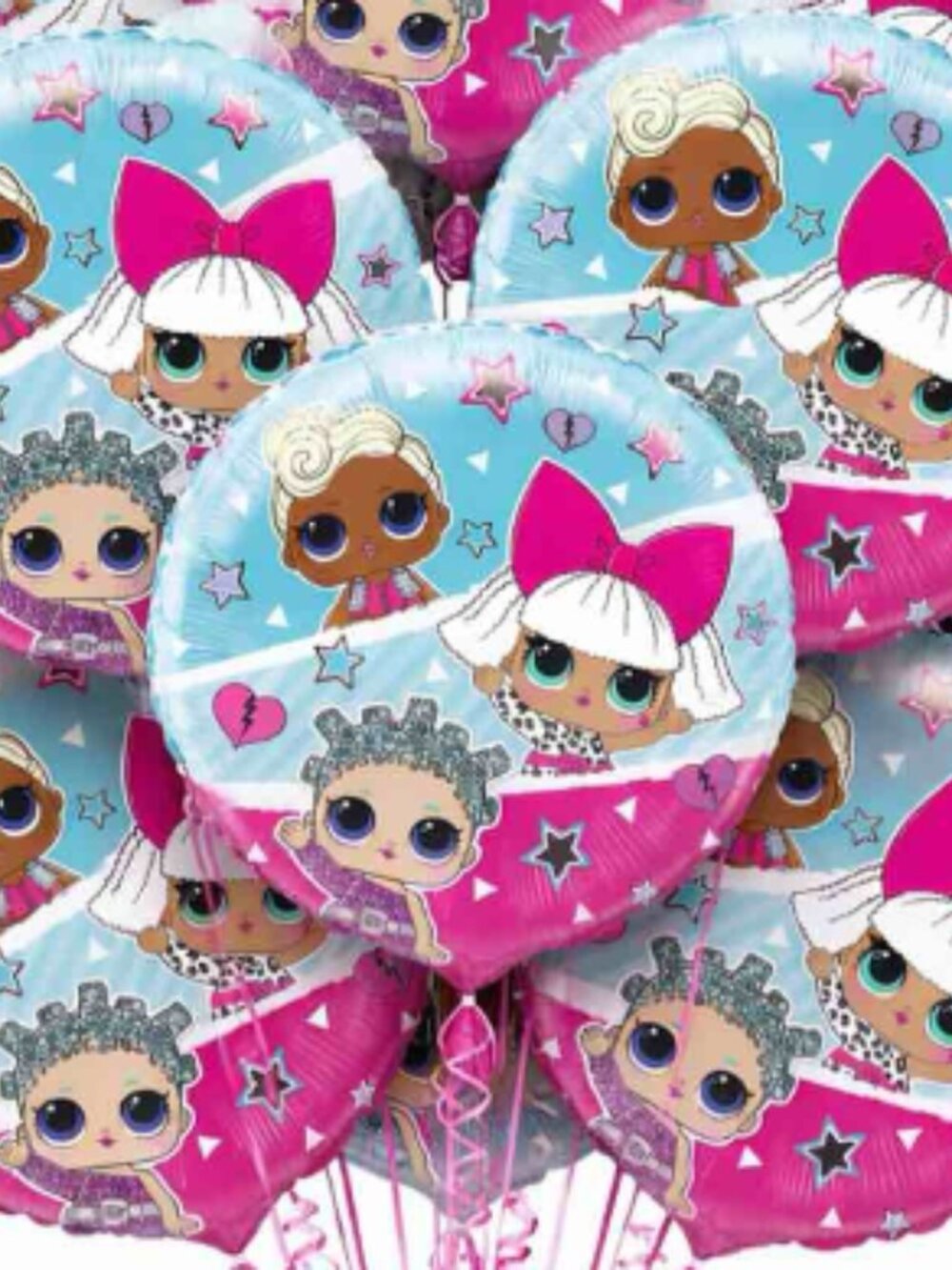 New 18" LOL Surprise Balloons Pack of 12 Self-Sealing Diva Queen Bee Party Fun